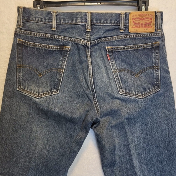 Levi's 517 Bootcut Men's Jeans Dark Wash Loose Fit Western Wear - Picture 2 of 12